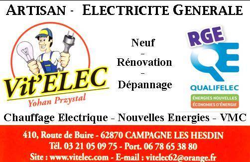 Vit'ELEC – Artisan électricien à Berck Vit'ELEC – Artisan électricien à Berck